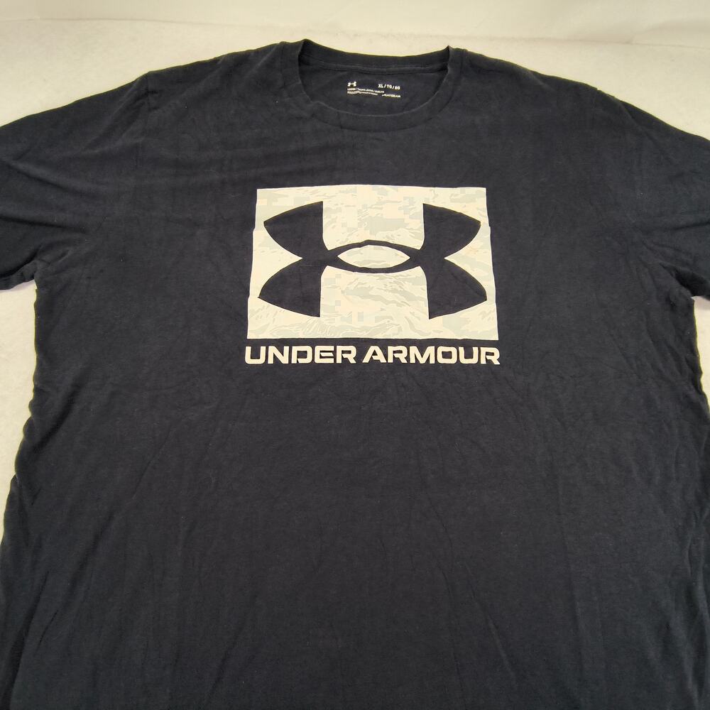 Under Armour Crew Neck Short Sleeve Casual Shirt Mens Size Extra Large XL Black